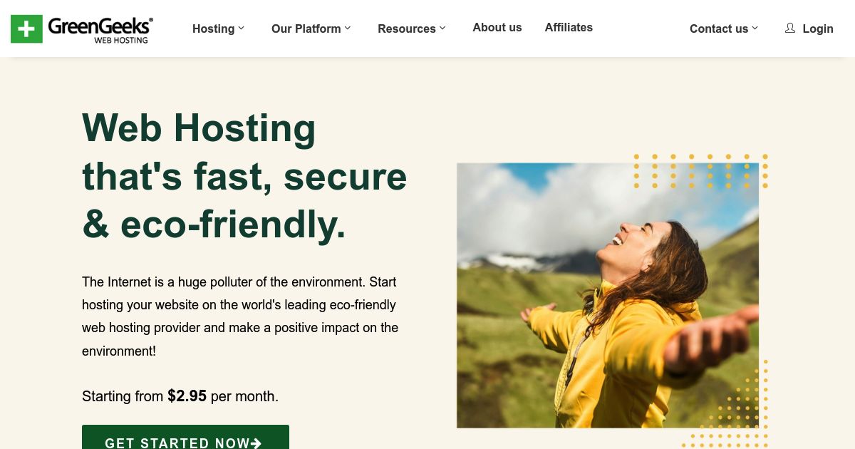 GreenGeeks Review - Website Screenshot