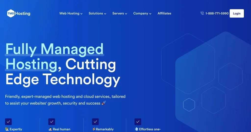 TMDHosting Review - Website Screenshot