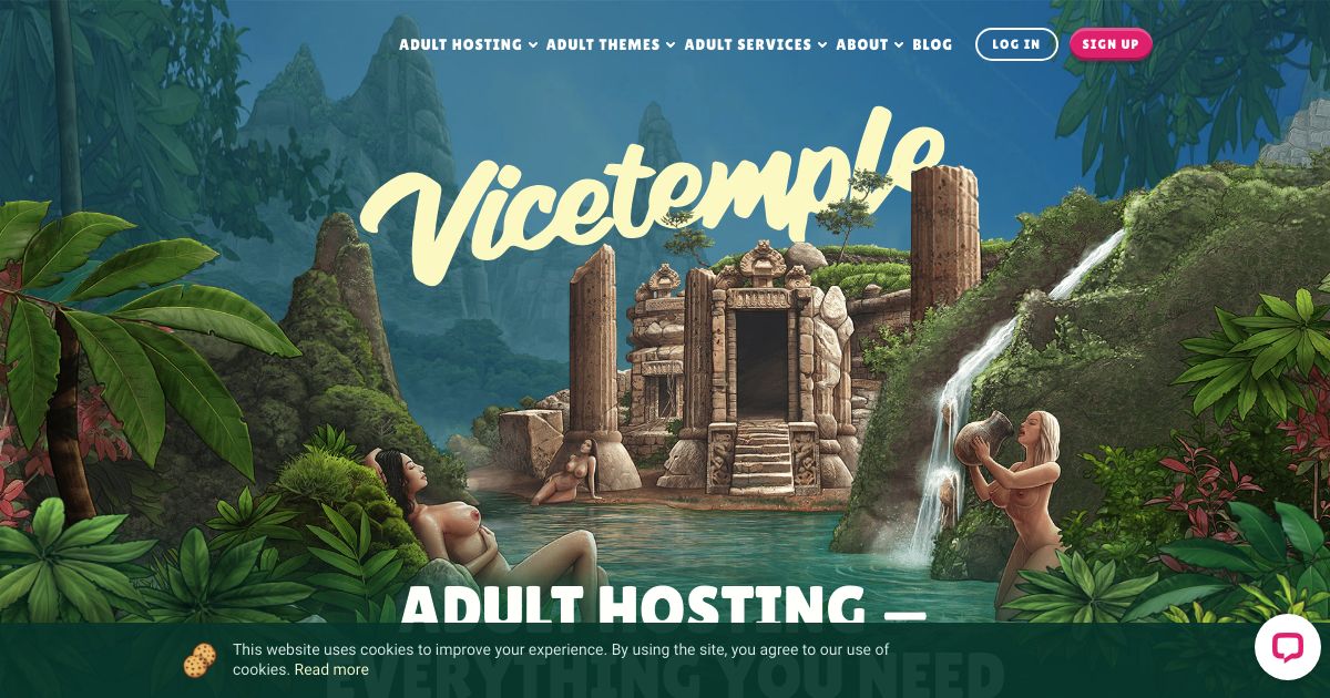 Vice Temple Review - Website Screenshot