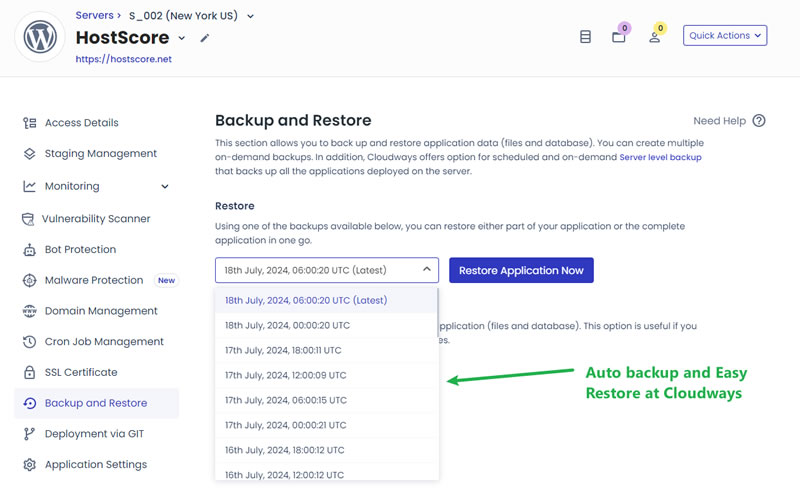 Clouwdays Auto Backup