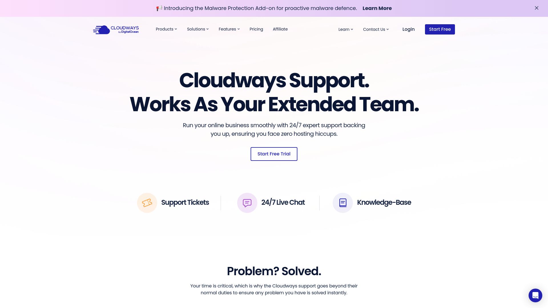 Cloudways Support Page