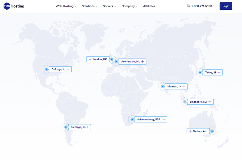 TMD Hosting Server Locations